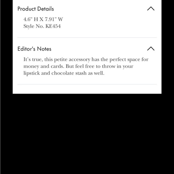 65. Kate Spade Glitter Medium L-Zip Wristlet in Black - Picture 4 of 8